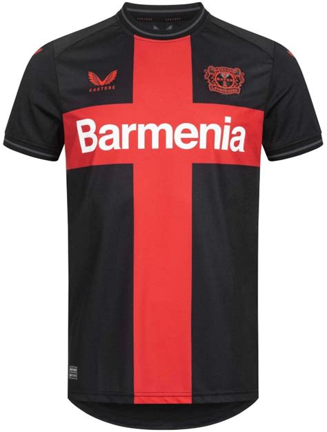 New Bayer Leverkusen Jersey 2023 2024 Castore Bayer 04 Home Cross