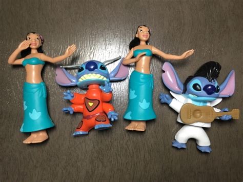 Disney Mcdonalds Lilo Stitch As Elvis Bobblehead Alien Happy Meal Lot