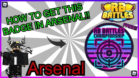 How To Get The Arsenal Badge Roblox Rb Battles Season Winner