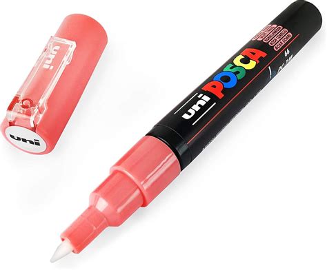 Uni POSCA PC 1M Paint Marker Art Pens 0 7mm Coral Pink Single Pen