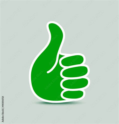 Green Thumbs Up Vector