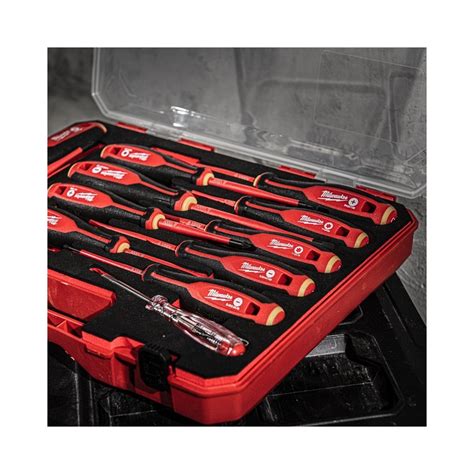 Set De 12 Tournevis VDE Tri Lobe Milwaukee 4932479095 Outils Pro