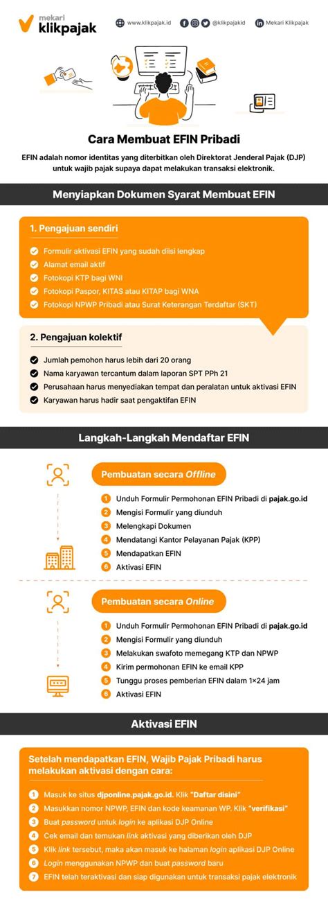 Cara Mendapatkan Efin Pajak Pribadi Online