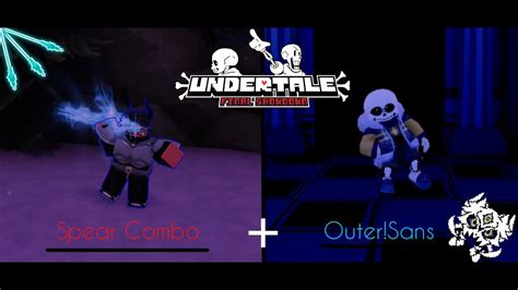 Undertale Final Showdown Spear Combo Outersans Showcase Youtube