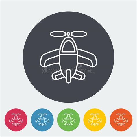 Icono Relacionado Del Glyph Del Vector Del Aeroplano Ilustraci N Del