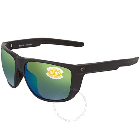 Costa Del Mar Ferg Xl Green Mirror Polarized Rectangular Mens Sunglasses 6s9012 901206 62