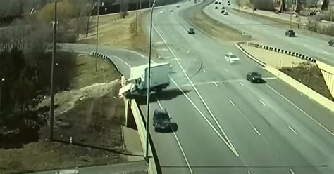 Dot Camera Captures An Out Of Control Vehicle Slamming Into A Box Truck