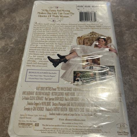 The Princess Diaries VHS 2001 Clam Shell Julie Andrews Anne