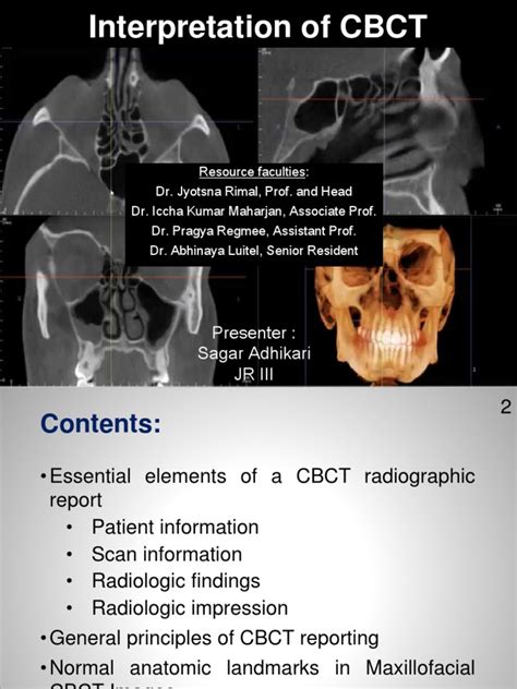 Interpretation of CBCT | PDF | Human Nose | Human Anatomy