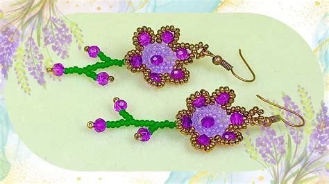 Crea Aretes En D Con Flores De Chaquira F Cil R Pido Y Artesanal