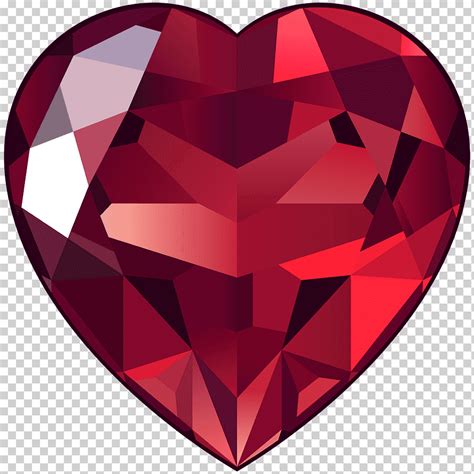 Heart Ruby Illustration Large Ruby Heart Miscellaneous Rubys Png