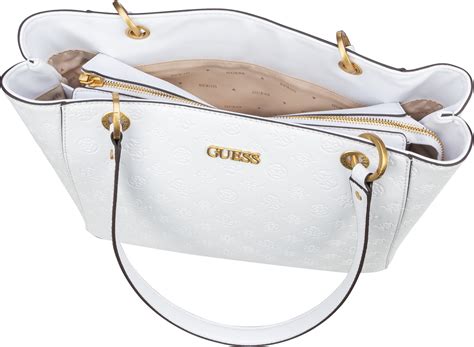 Guess Geva Noel Tote White Logo