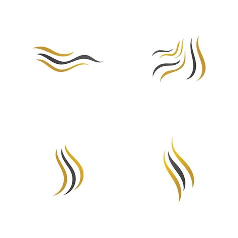 Premium Vector Hair Wave Logo And Symbols Vector