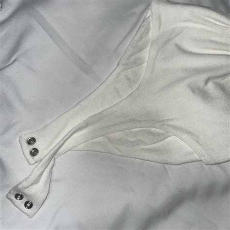 Naked Wardrobe Off White Ruched Long Sleeve Depop