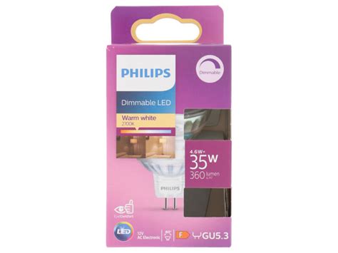 Philips Led Spot Gu5 3 5w Dimbaar Hubo