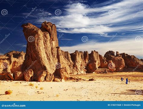 Deserto Di Sahara Tassili N Ajjer Algeria Fotografia Stock Immagine