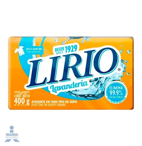 Jabon Lirio Amarillo Con Envoltura 400 G Ibarra Mayoreo