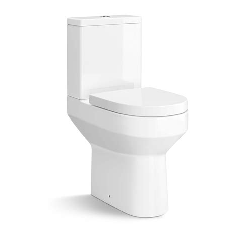 Denver Rimless Comfort Height Close Coupled Toilet With Soft Close Seat