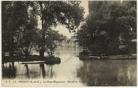 Poissy Poissy S Et O Le Bras Migneaux Bords De Seine Carte