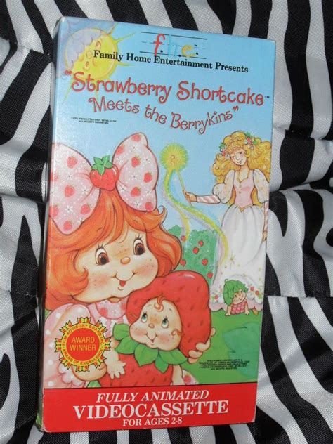 Rare Vintage Strawberry Shortcake Meets The Berrykins Vhs Fhe Vintage