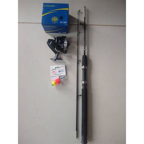 Kit Pesca Completo Vara Duas Partes 1 20 Molinete Se200 Linha