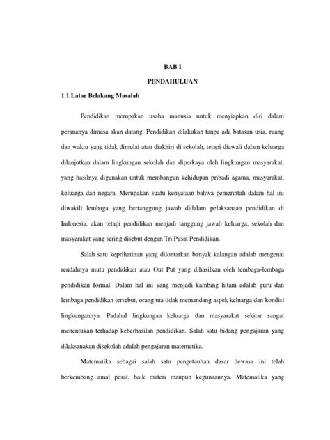 Contoh Penelitian Tindakan Kelas Pdf