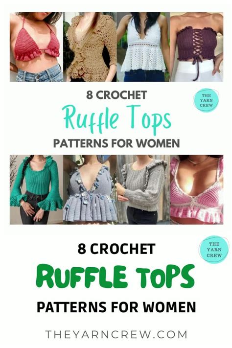 8 Crochet Ruffle Top Patterns For Women Artofit