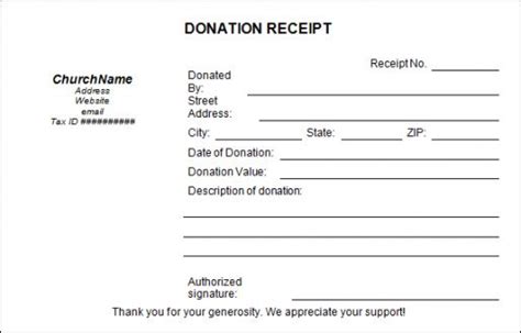 Free Church Donation Receipt Letter Template Pdf Sample Emetonlineblog