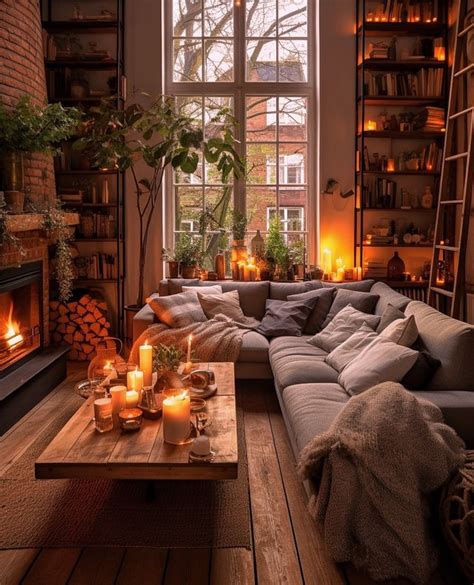 A Living Room Filled With Lots Of Furniture Next To A Fire Place In A