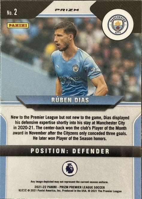 Panini Prizm Premier League Red White Blue Prizm Ruben Dias