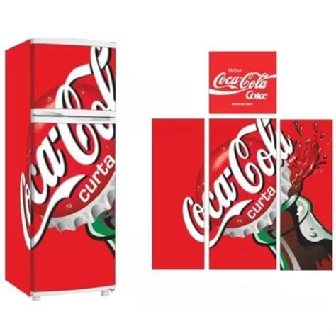 Adesivo De Geladeira Personalizado Diversos Coca Cola Parcelamento