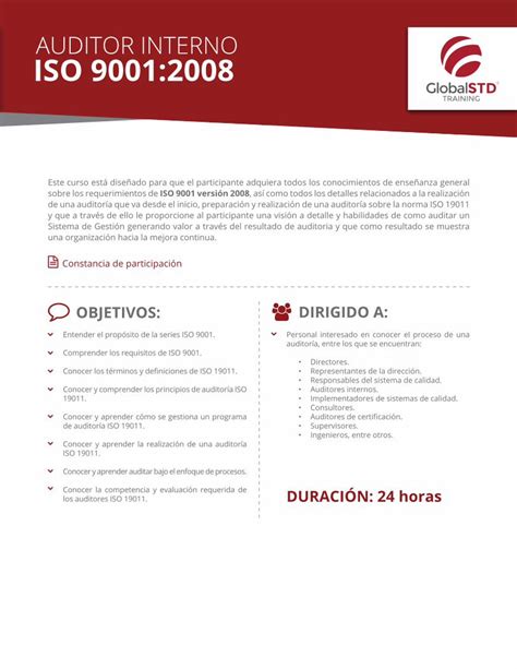 PDF AUDITOR INTERNO ISO 9001 2008 PDF filePreparación y