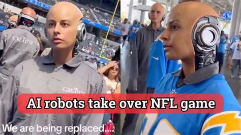 Frightening AI robots scared everyone at an NFL game - MARCA TV English