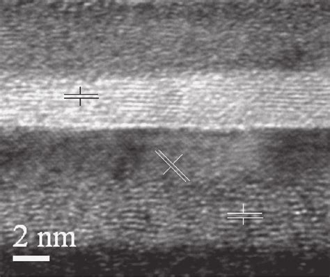 Hrtem Cross Section Of An Mtj Multilayer Consisting Of Ta Zr