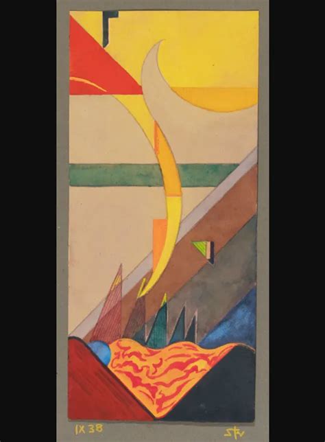 Fritz Stuckenberg Abstrakte Komposition Ix Abstract Composition