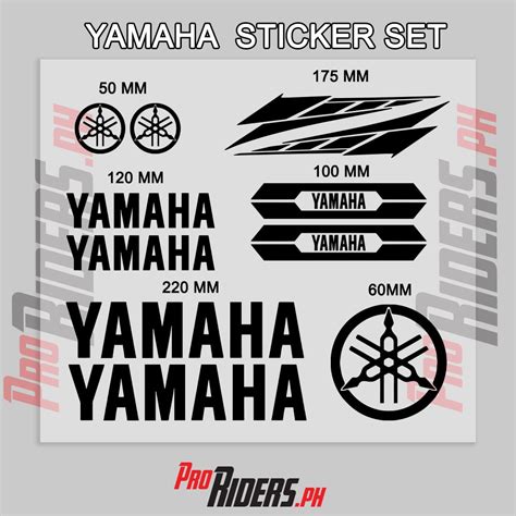 Yamaha Sticker Set Cut Out Yamaha Decal Motorcycle Helmet Sticker