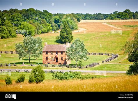 Stone House At Manassas Bull Run Used As A Hospital During The Civil War Battles Of First