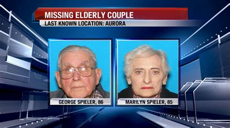 Authorities Searching For Missing Elderly Couple