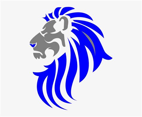 Blue Lion Svg Clip Arts 480 X 600 Px Transparent Png 480x600 Free