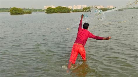 Best Net Fishing Traditional Cast Net Fishing In Village River