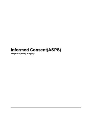 Fillable Online Informed Consent Blepharoplasty Surgery Fax Email Print