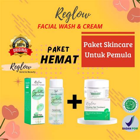 Jual Reglow Paket Facial Wash Dan Cream Halal Bpom Shopee Indonesia