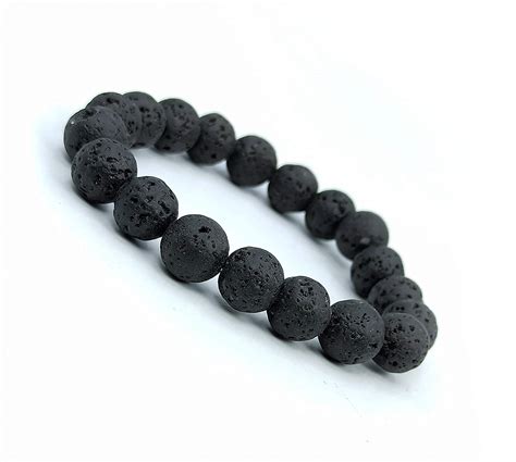 Lava Beads Stone Bracelet For Strength Positivity Harmony Reiki Healing