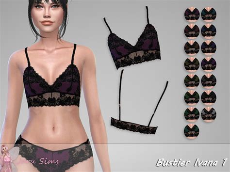 The Sims Resource Bustier Ivana 1