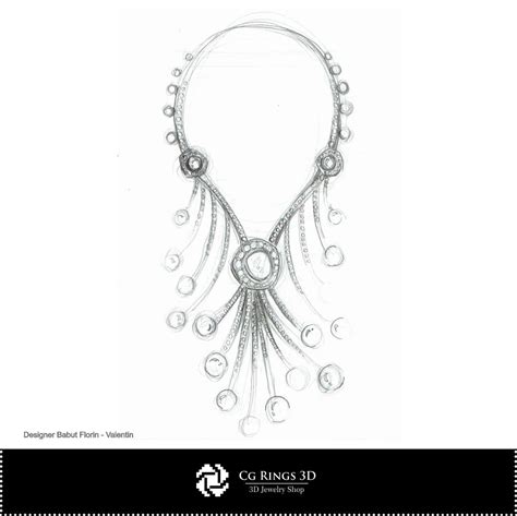 Diamond Necklace Sketch at PaintingValley.com | Explore collection of ...