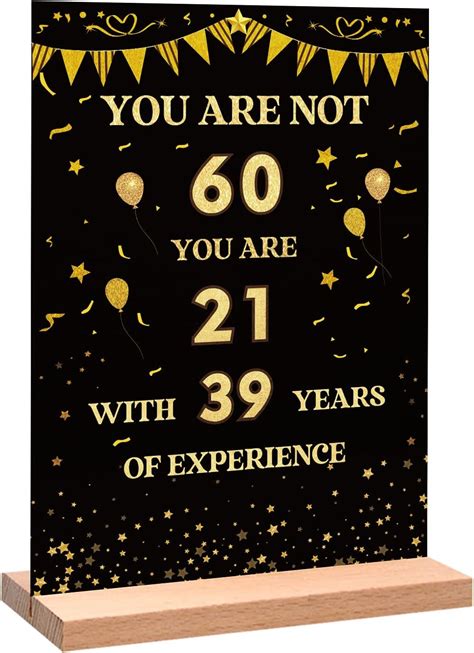 Amazon Trgowaul Black Gold 60th Birthday Party Decorations Men