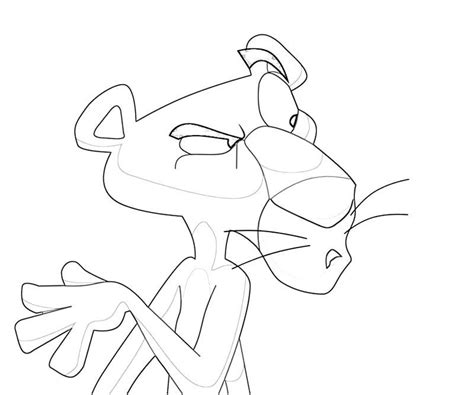 Pink Panther Face Colouring Pages Coloring Nation