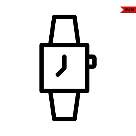 Wristwatch Line Icon Vector Art At Vecteezy