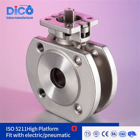 Dico Water Treatment DIN Pn16 With ISO5211 Mounted Pad 1PC Wafer Flange