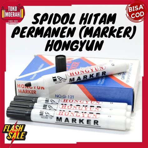 Jual SPIDOL MURAH SPIDOL HITAM PERMANEN MARKER MURAH ALAT TULIS GROSIR